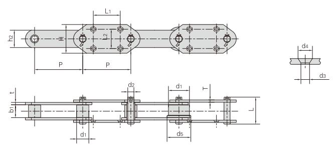 <font color='red'>P350</font>F2-G4_提升機用輸送鏈