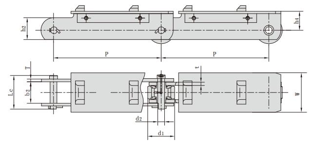 P600F1_<font color='red'>鋼廠</font>用輸送鏈 <font color='red'><font color='red'>鋼廠</font>鏈</font>