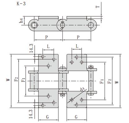 S856K3_工程用鋼制<font color='red'><font color='red'>套筒</font>鏈</font>附